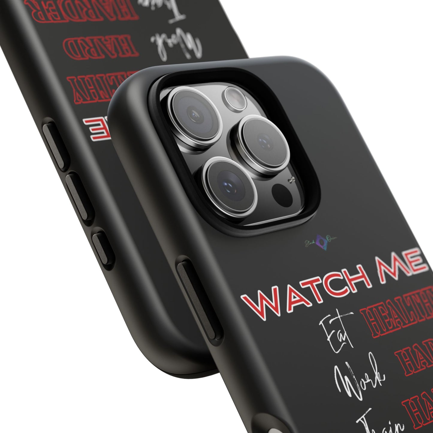 BlackOnion Phone Case -with Motivational Motif  'Watch Me' 💪🔥🫵