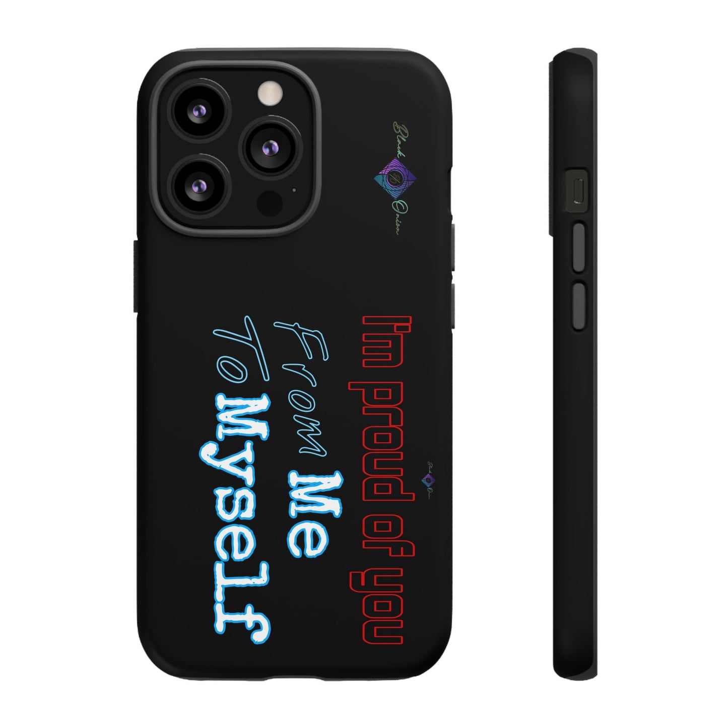 BlackOnion Brand New Phone Case - with Motivational Workout Motif’I’m proud of you ‘💪🔥🫵