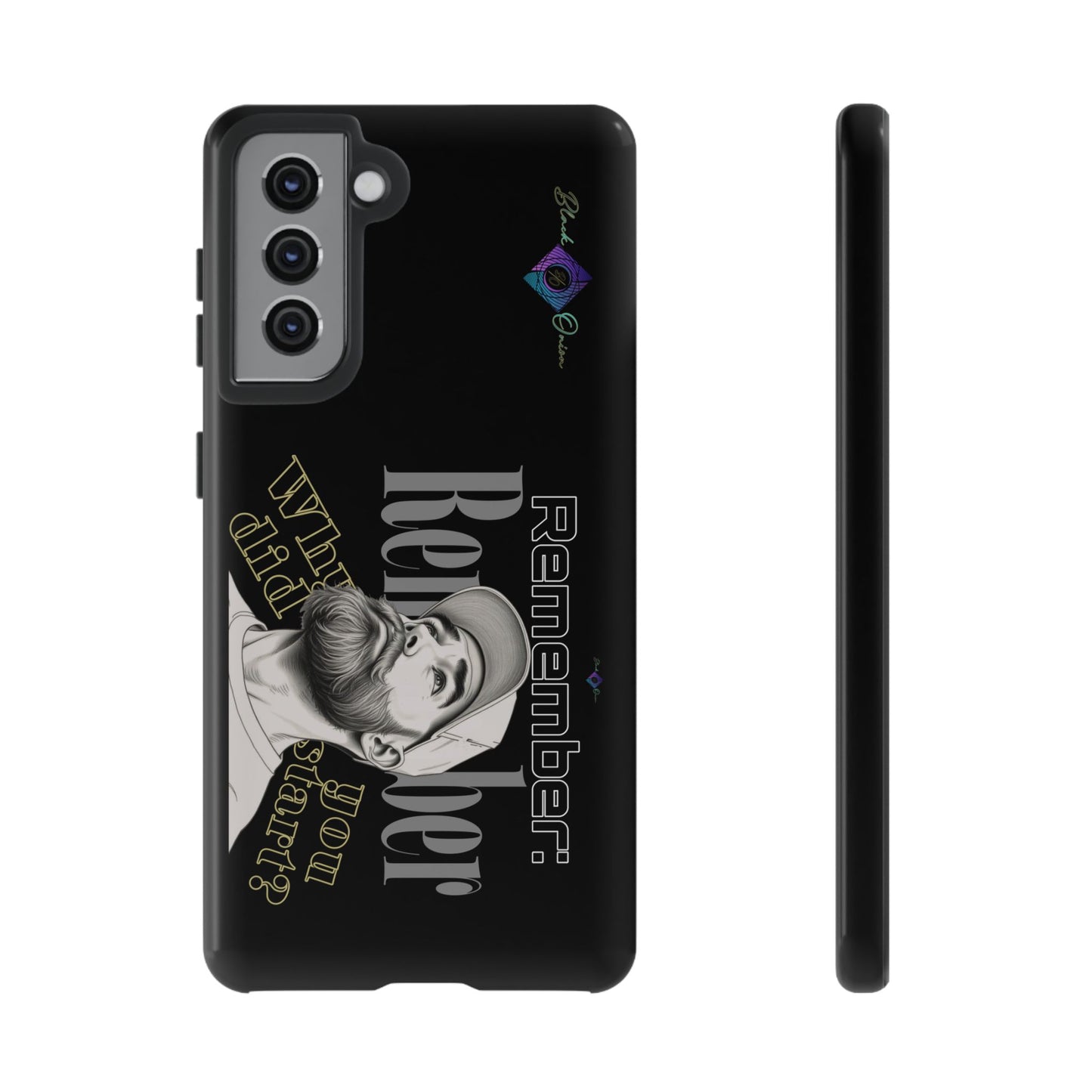 BlackOnion Brand New Phone Case - with Motivational Workout Motif’Remember ‘💪🔥🫵