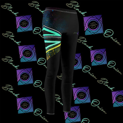 BlackOnion Stylish Women's Mid-rise Casual Leggings with Workout Motif 🌸💋❤️