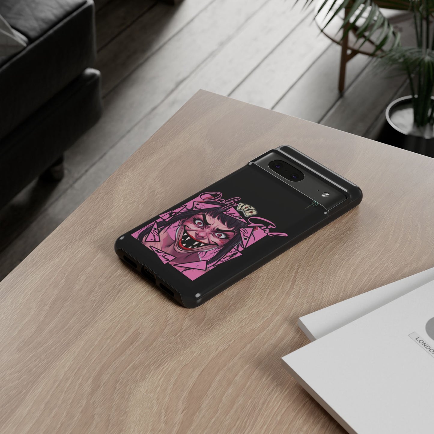 BlackOnion Brand New Phone Case - with Motivational Workout Motif’ Mad Girl💋🌸 ‘🔥🫵
