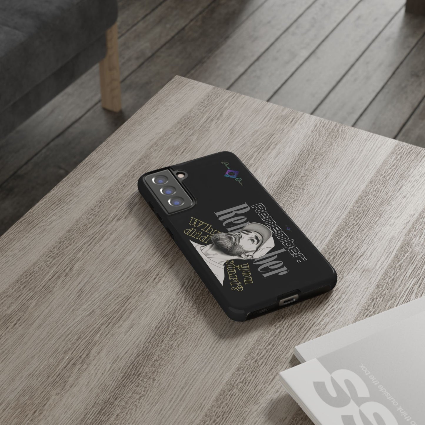 BlackOnion Brand New Phone Case - with Motivational Workout Motif’Remember ‘💪🔥🫵