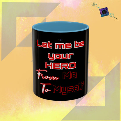 BlackOnion Coffee Mug Serial 2 with Workout Motif ‘Let me be your Hero’🫵🔥💪