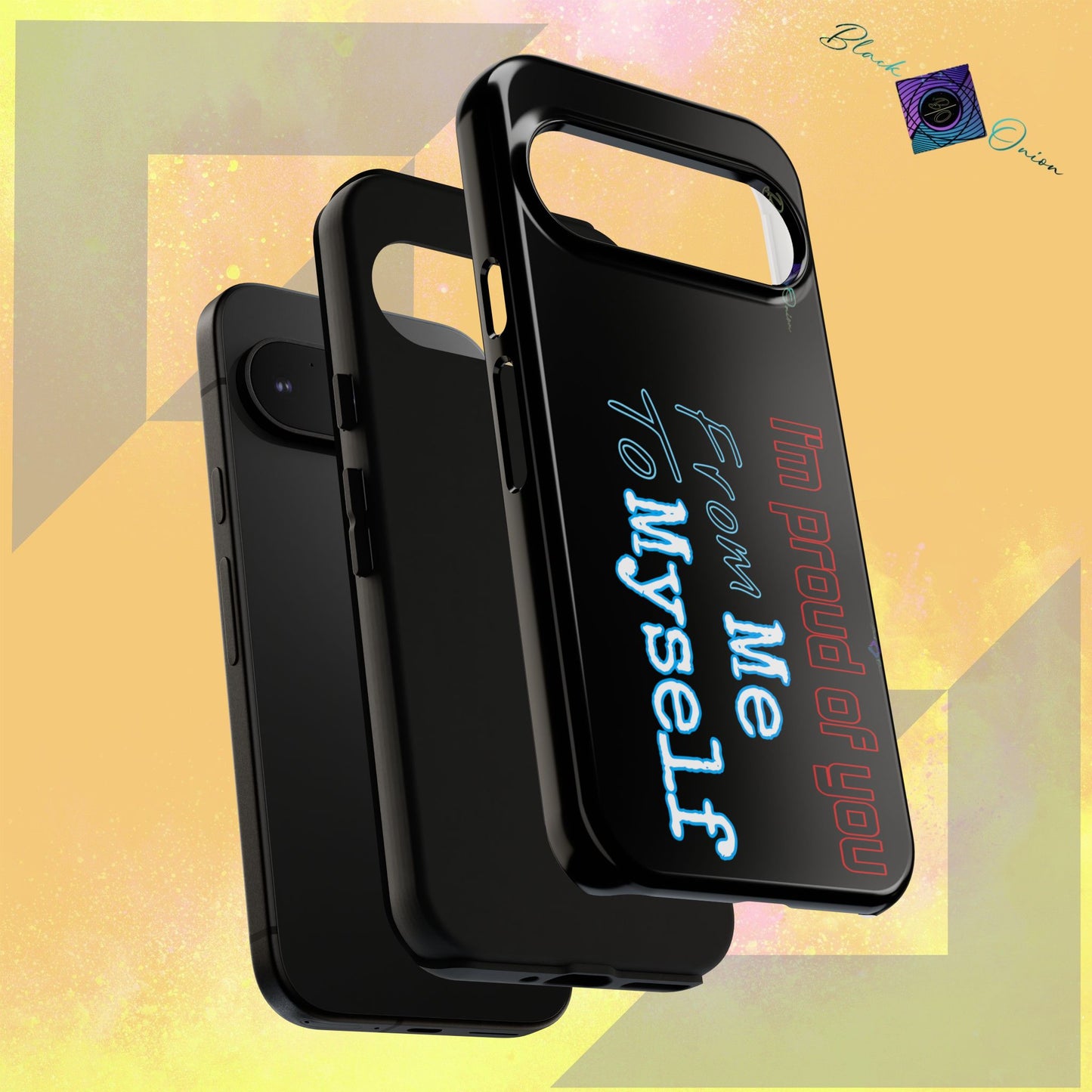 BlackOnion Brand New Phone Case - with Motivational Workout Motif’I’m proud of you ‘💪🔥🫵