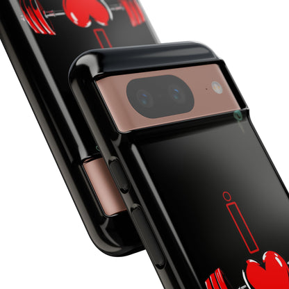 BlackOnion Brand New Phone Case - with Motivational Workout Motif’I Love Gym ‘💪🔥🫵