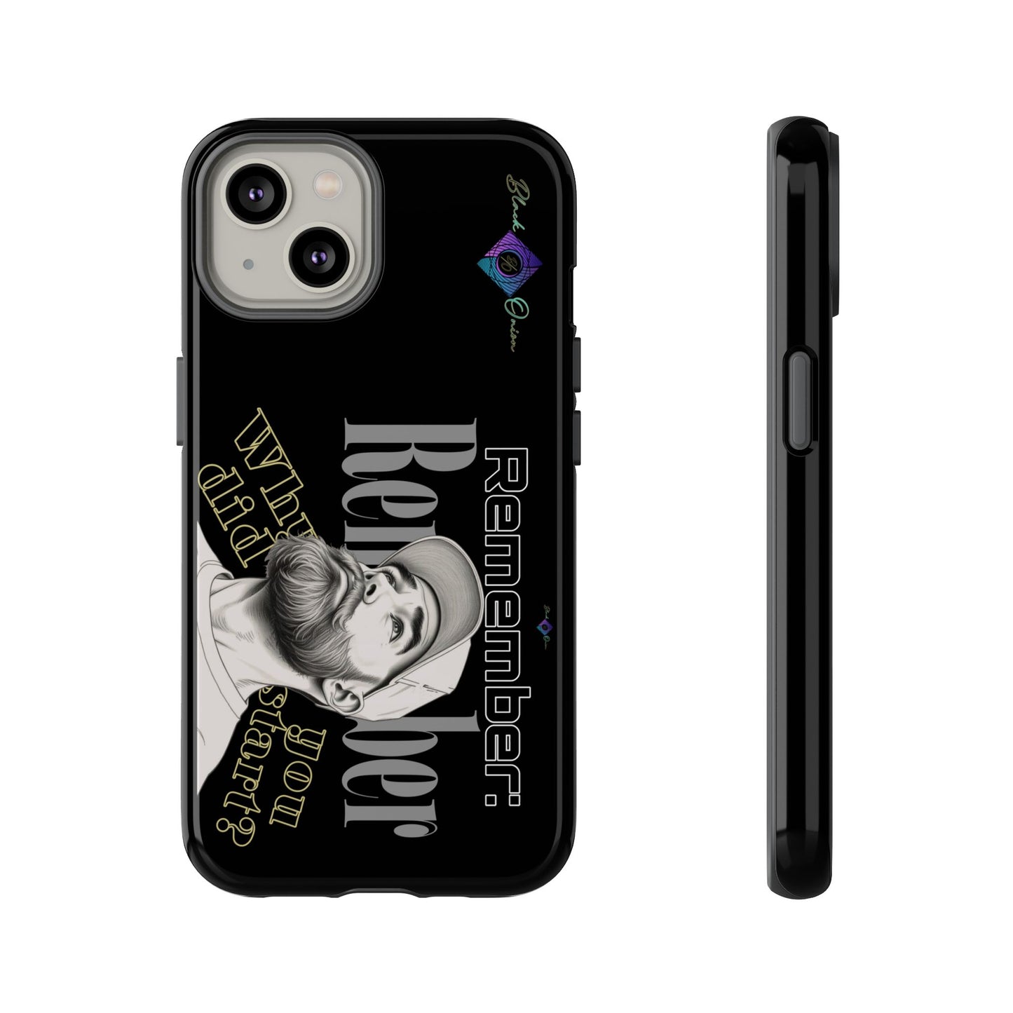 BlackOnion Brand New Phone Case - with Motivational Workout Motif’Remember ‘💪🔥🫵