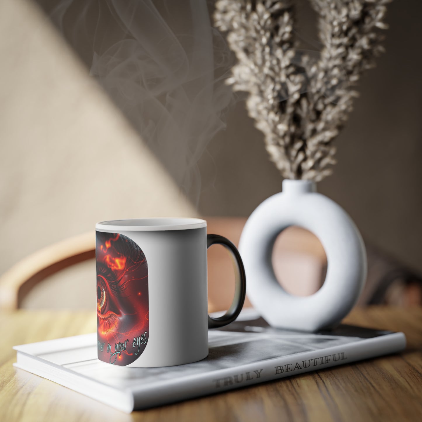 BlackOnion Color Changing Mug with Workout Motif ‘Feel your power ’ 💪🔥🫵