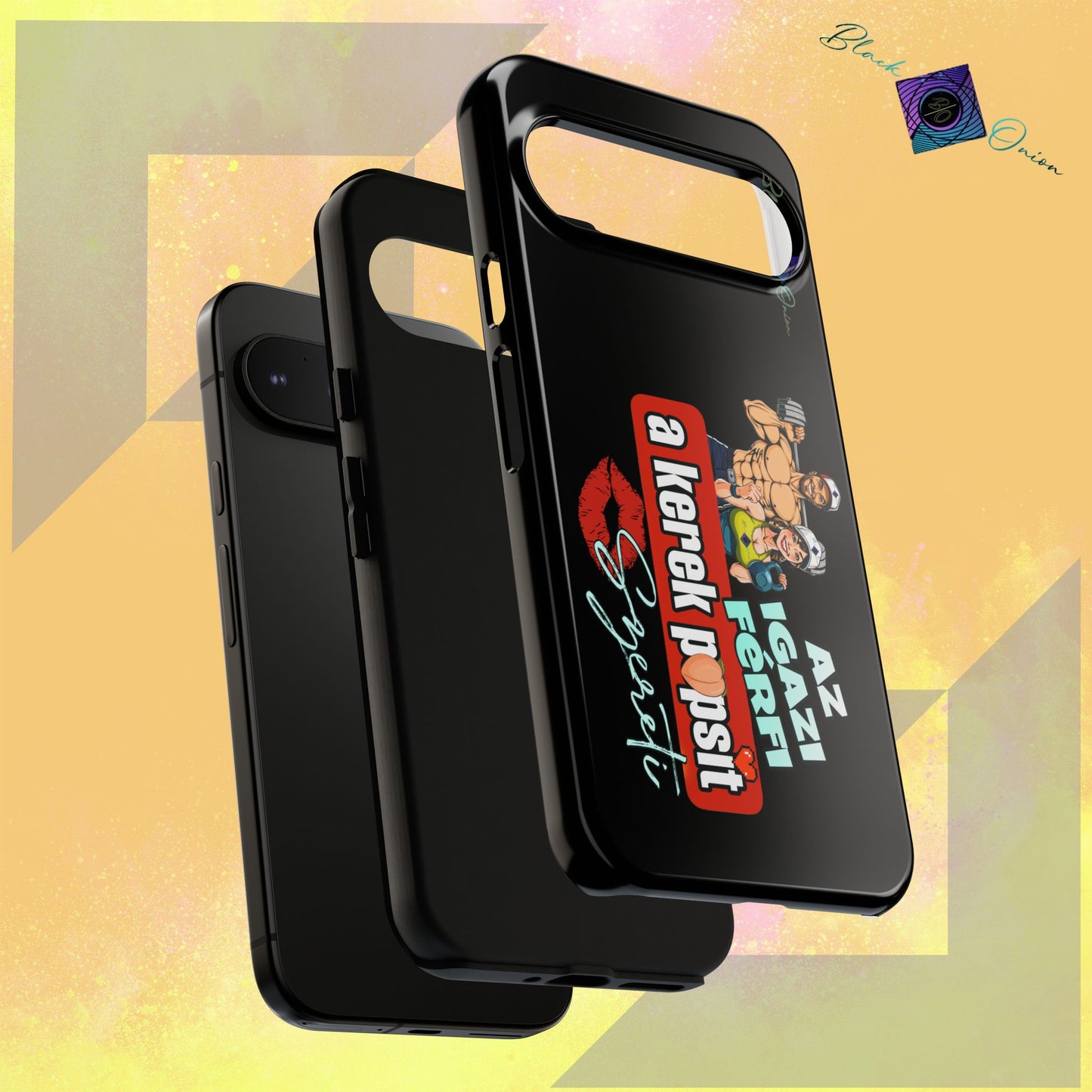 BlackOnion Brand New Phone Case - with Motivational Workout Motif ‘Az igazi férfi ‘💪🔥🫵