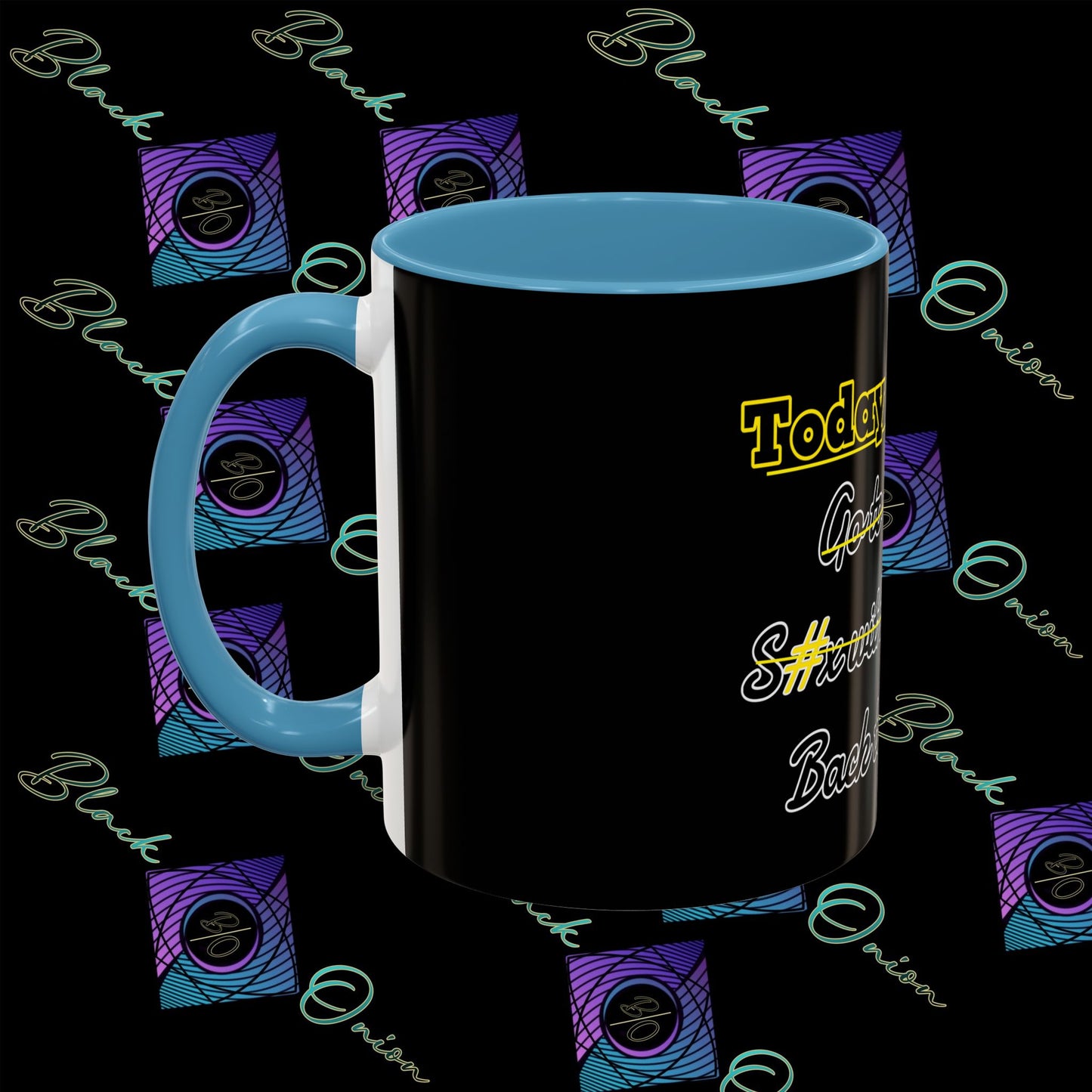 BlackOnion Coffee Mug - 11oz with Workout Motif ‘Today To Do List ’🔥💪🫵