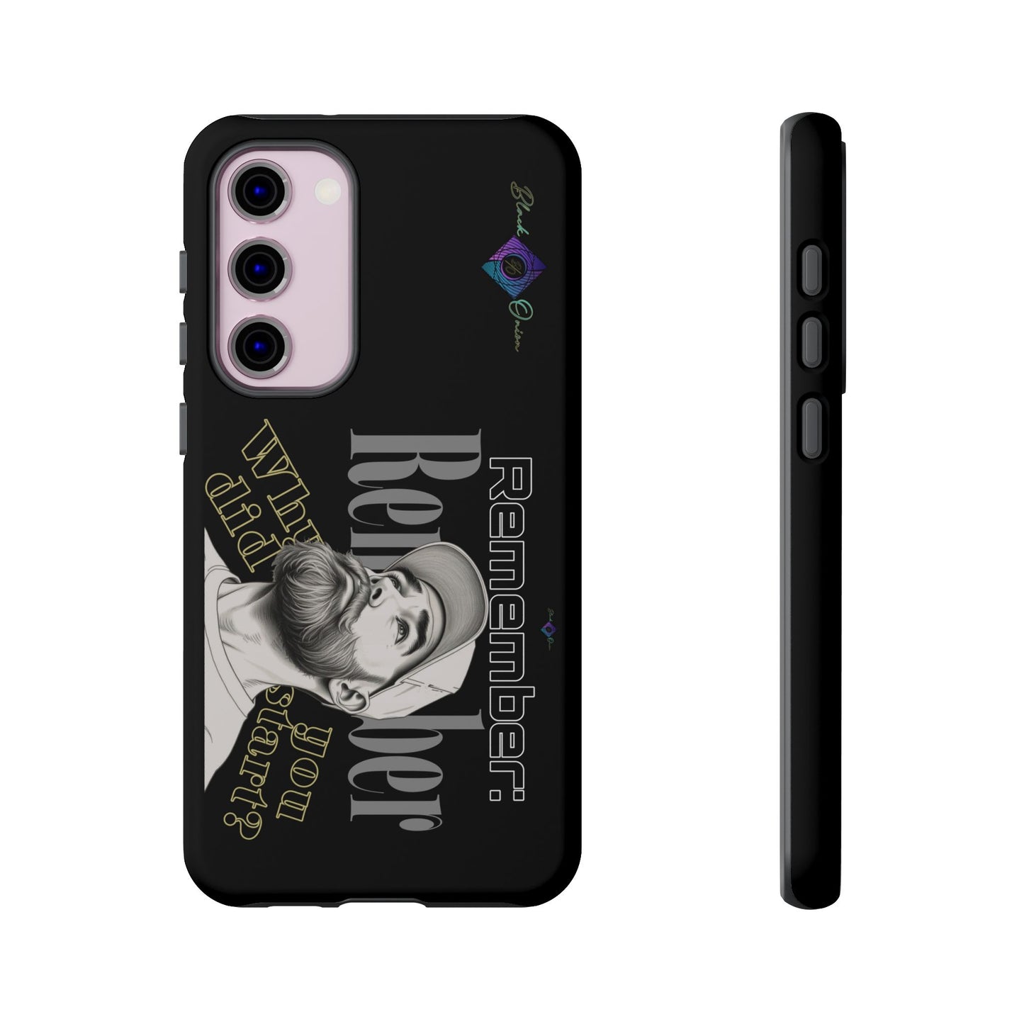 BlackOnion Brand New Phone Case - with Motivational Workout Motif’Remember ‘💪🔥🫵