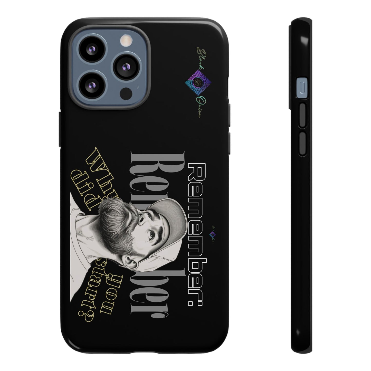 BlackOnion Brand New Phone Case - with Motivational Workout Motif’Remember ‘💪🔥🫵