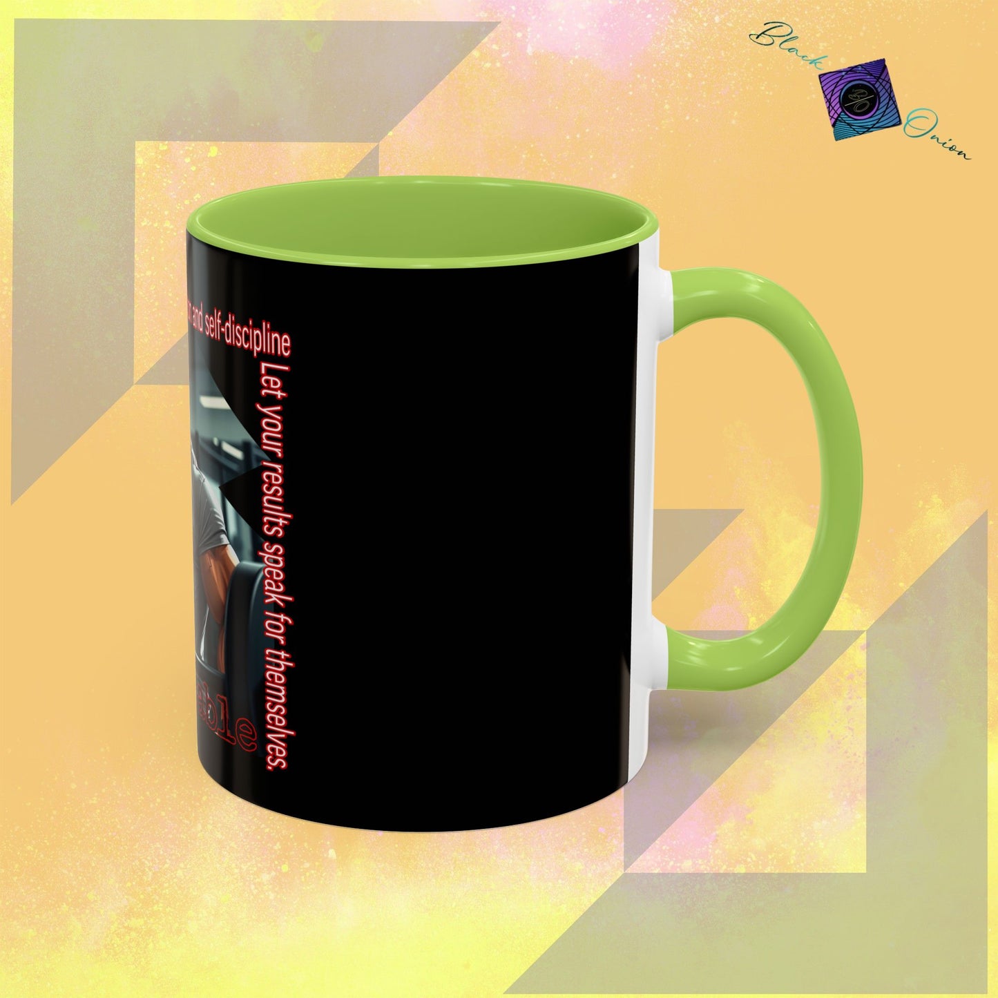 BlackOnion Coffee Mug Serial 2 with Workout Motif ‘Unstoppable’🫵🔥💪