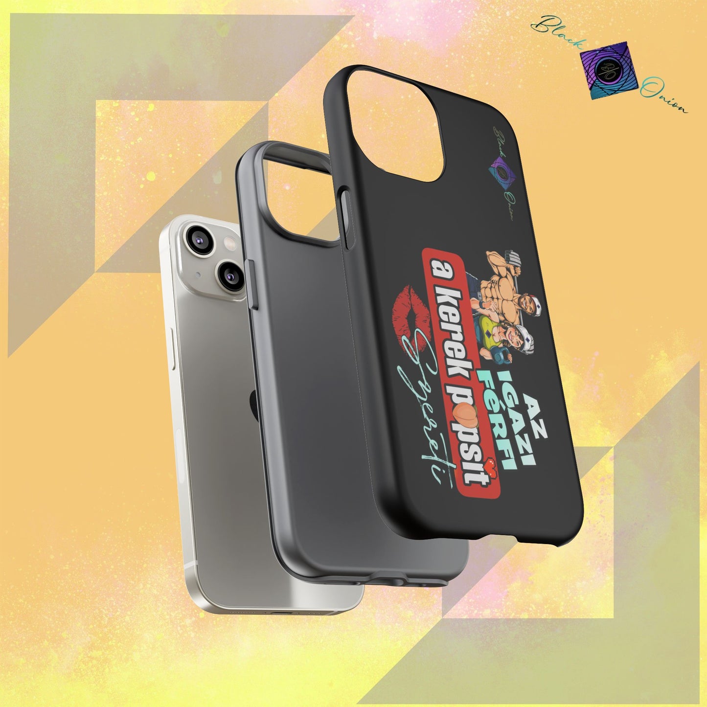 BlackOnion Brand New Phone Case - with Motivational Workout Motif ‘Az igazi férfi ‘💪🔥🫵