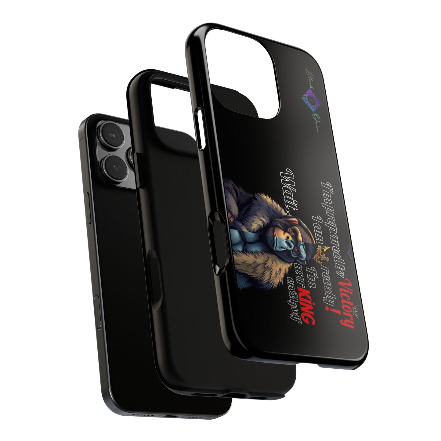 BlackOnion Brand New Phone Case - with Motivational Workout Motif’Victory 👑‘💪🔥🫵