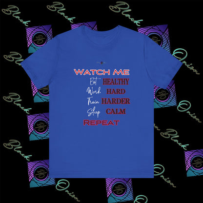 BlackOnion "Watch Me" T-Shirt with Workout Motif V4 💪🔥