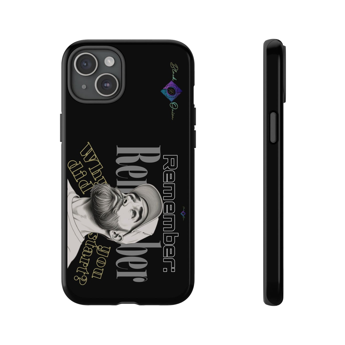 BlackOnion Brand New Phone Case - with Motivational Workout Motif’Remember ‘💪🔥🫵