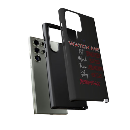 BlackOnion Phone Case -with Motivational Motif  'Watch Me' 💪🔥🫵