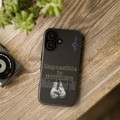 BlackOnion Brand New Phone Case - with Motivational Workout Motif ’Impossible ‘💪🔥🫵