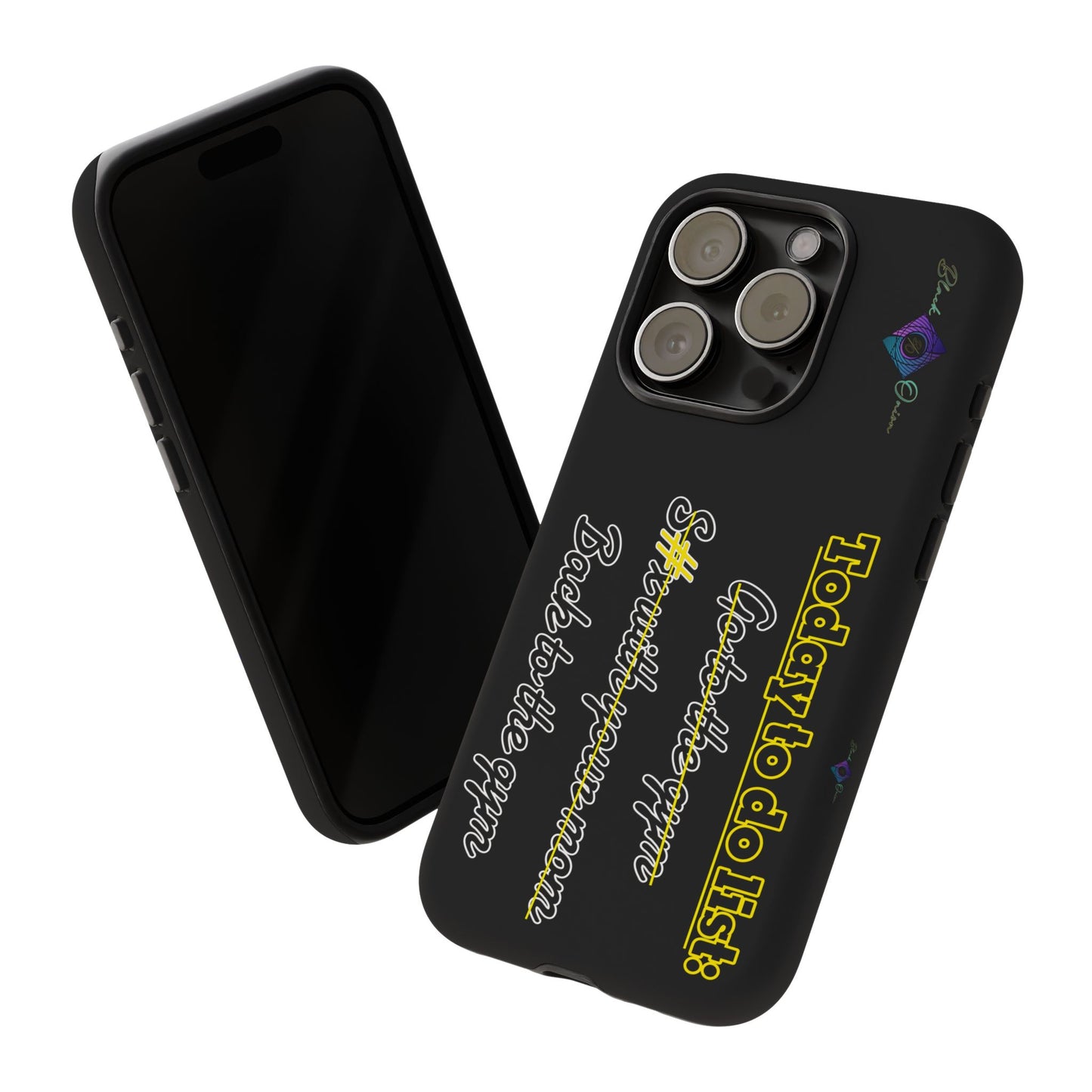 BlackOnion Brand New Phone Case - with Motivational Workout Motif’Today to do list ‘💪🔥🫵