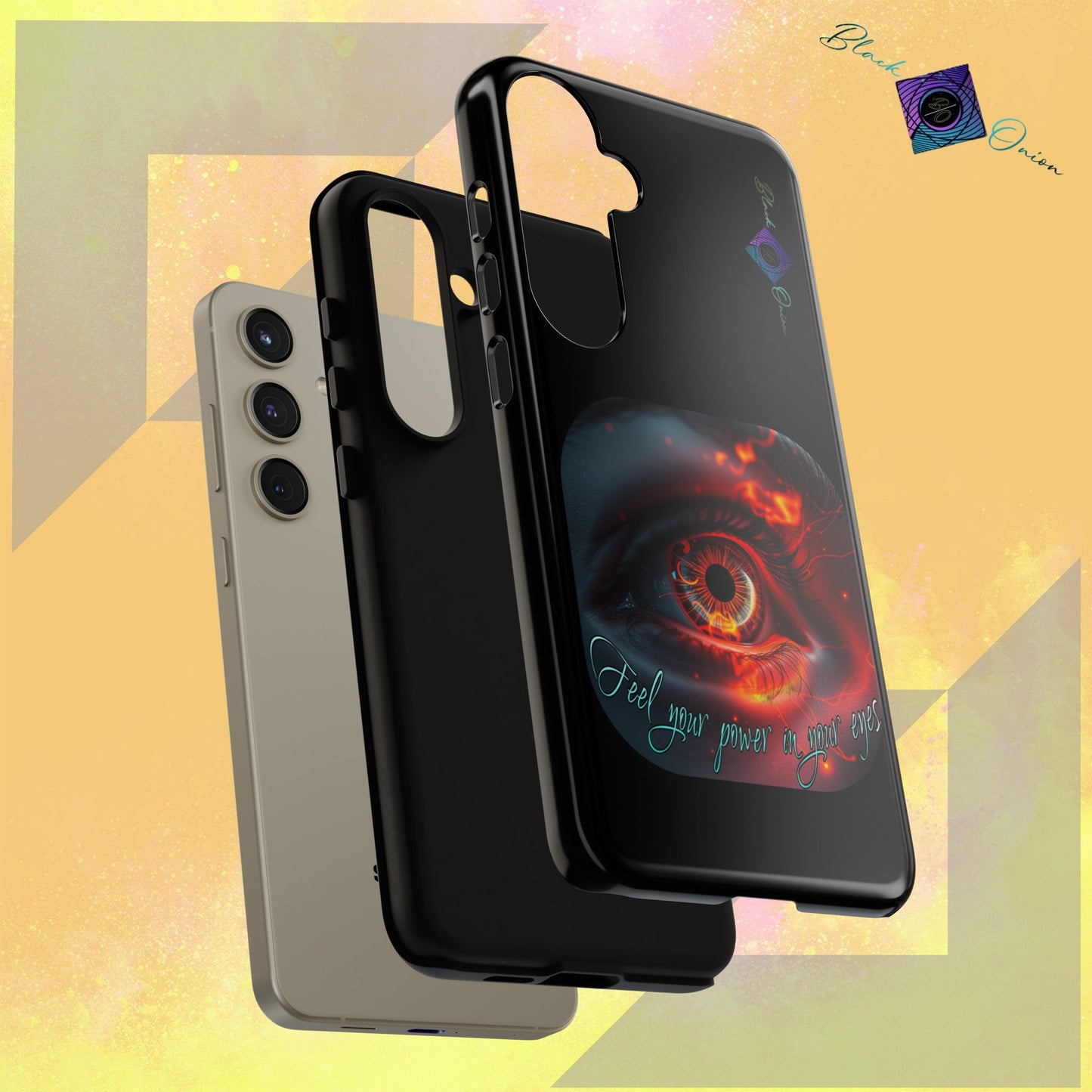 BlackOnion Brand New Phone Case - with Motivational Workout Motif ’Feel your power  ‘💪🔥🫵