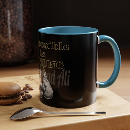 BlackOnion Coffee Mug 2 with Workout Motif ‘Impossible is NothingV2’🫵🔥💪