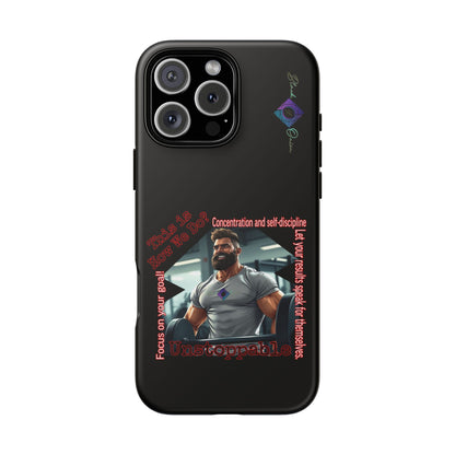 BlackOnion Brand New Phone Case - with Motivational Workout Motif’Unstoppable ‘💪🔥🫵