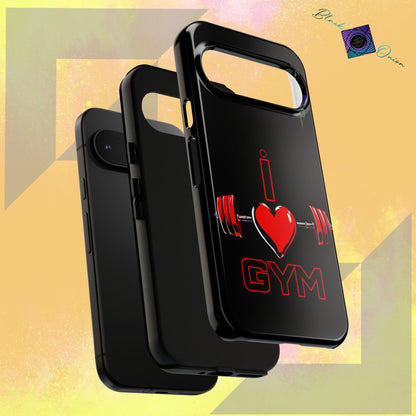 BlackOnion Brand New Phone Case - with Motivational Workout Motif’I Love Gym ‘💪🔥🫵