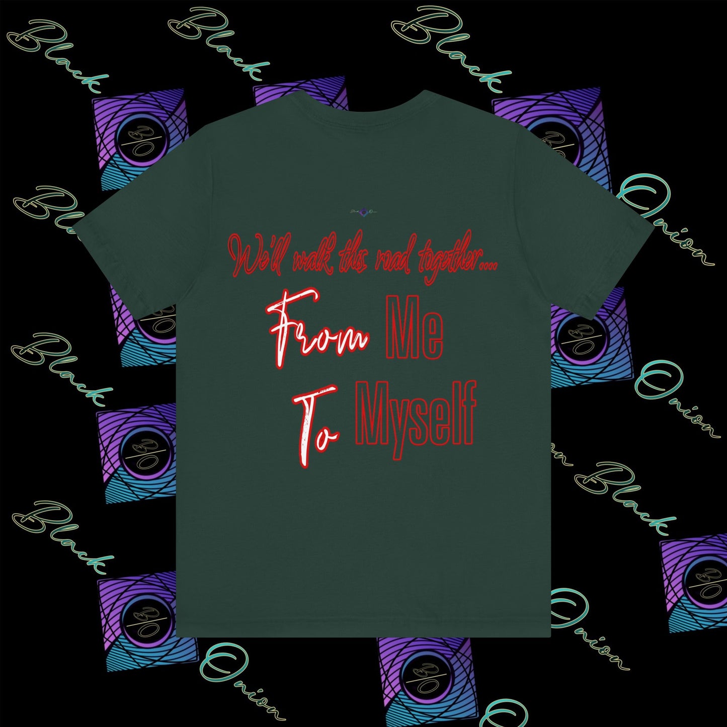 BlackOnion 'From Me ,To Myself' T-Shirt with Workout Motif V3💪🔥