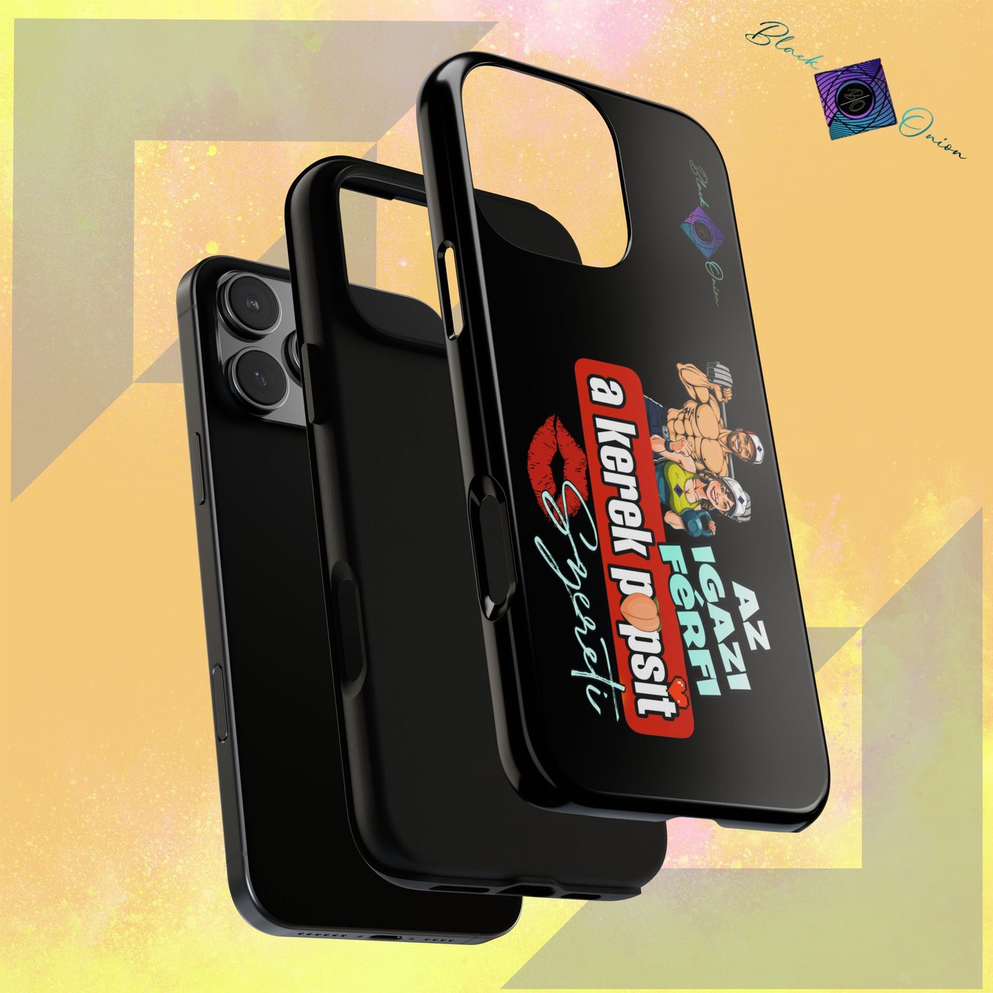 BlackOnion Brand New Phone Case - with Motivational Workout Motif ‘Az igazi férfi ‘💪🔥🫵