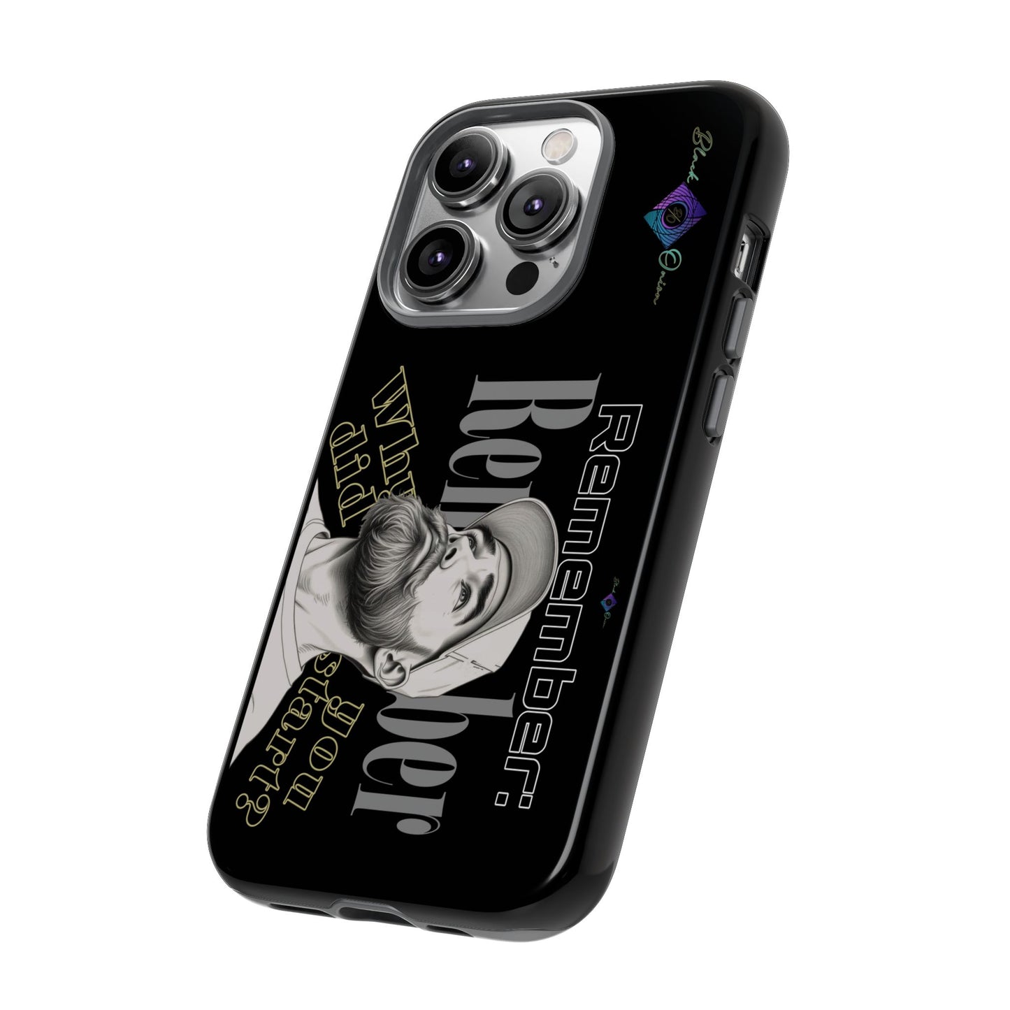 BlackOnion Brand New Phone Case - with Motivational Workout Motif’Remember ‘💪🔥🫵