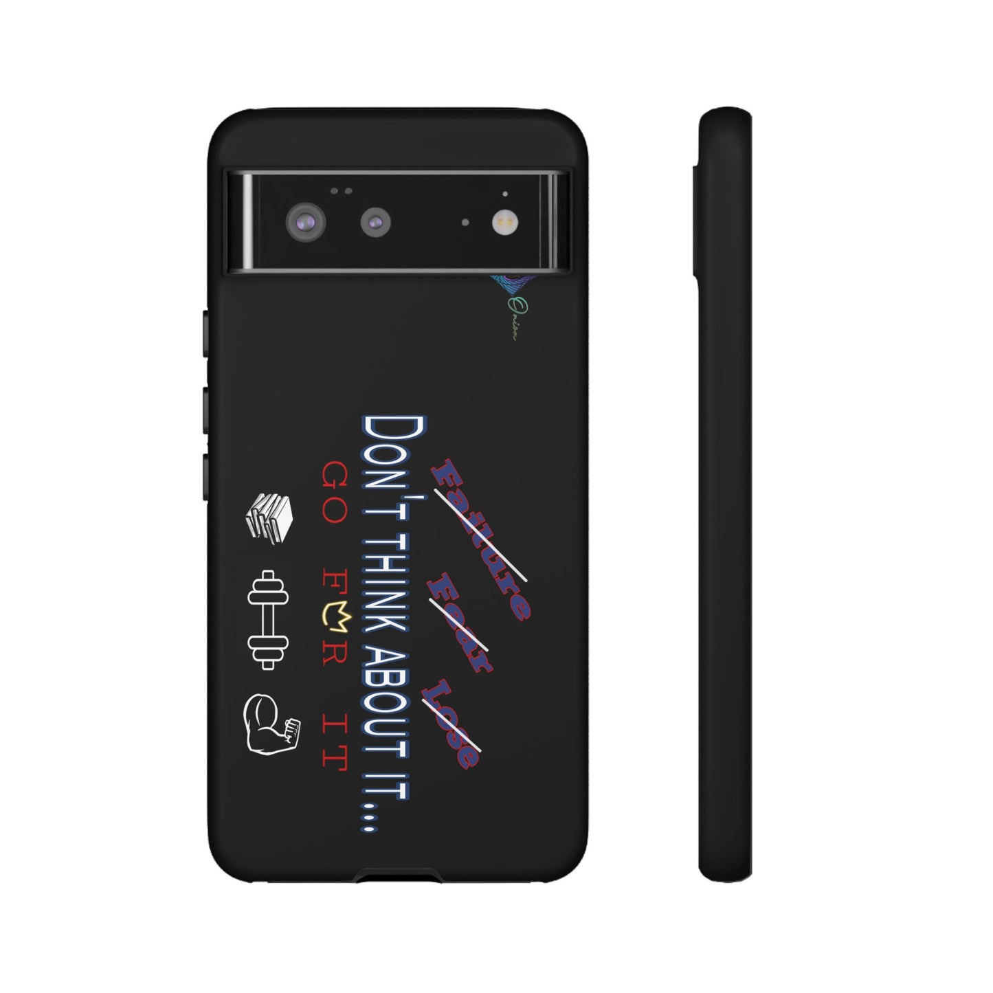 BlackOnion Brand New Phone Case - with Motivational Workout Motif’Don’t think ‘💪🔥🫵