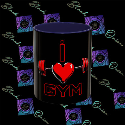 BlackOnion Coffee Mug Serial 2 with Workout Motif ‘I Love Gym ’🫵🔥💪