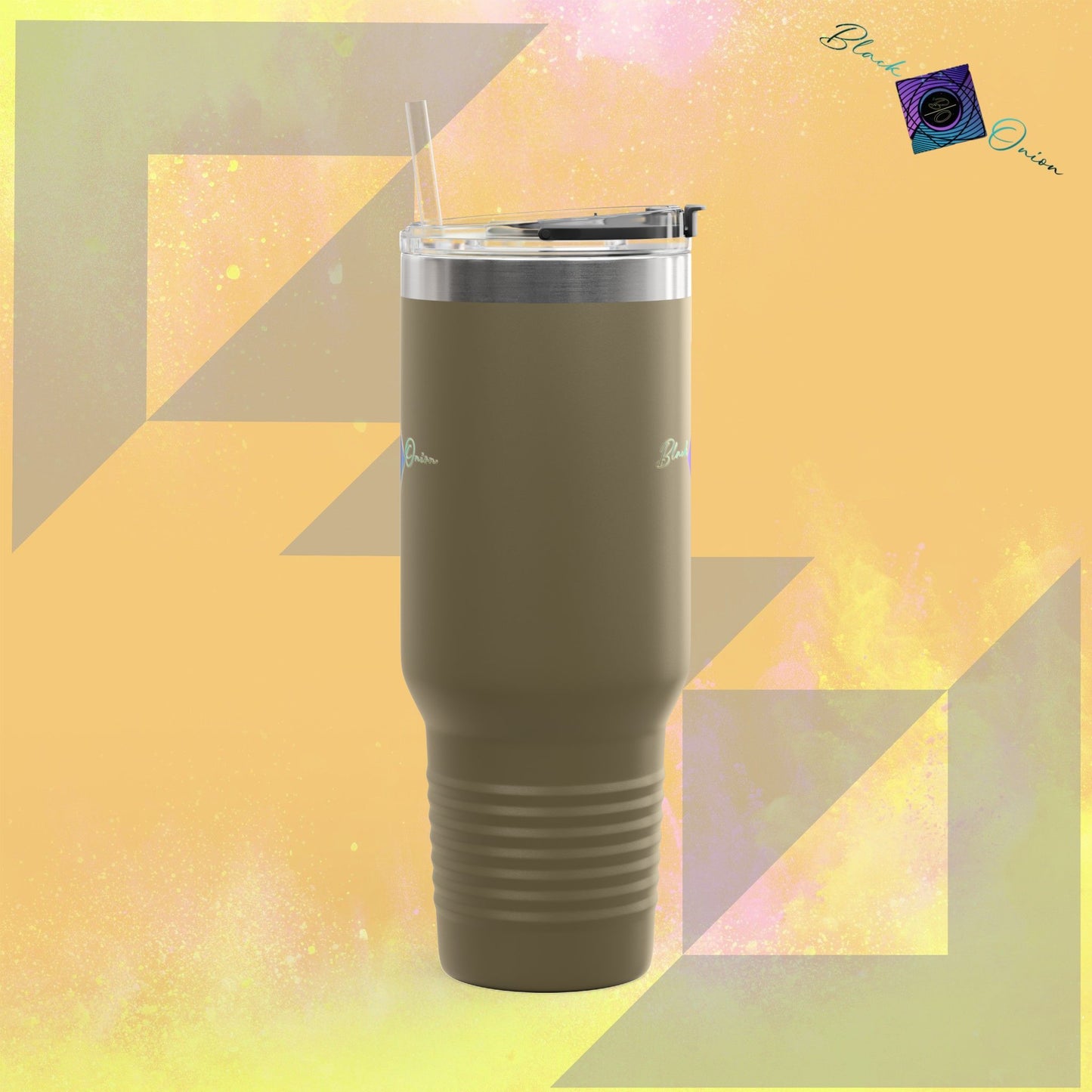 BlackOnion Travel Mug - 40oz with Straw