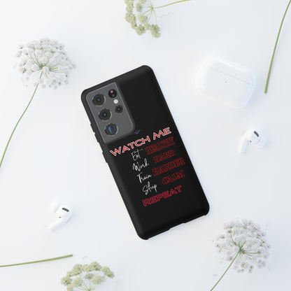 BlackOnion Phone Case -with Motivational Motif  'Watch Me' 💪🔥🫵