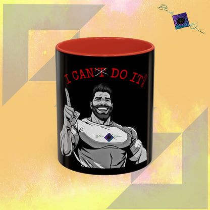 BlackOnion Coffee Mug 2 with Workout Motif ‘I Can Do It V2’🫵🔥💪