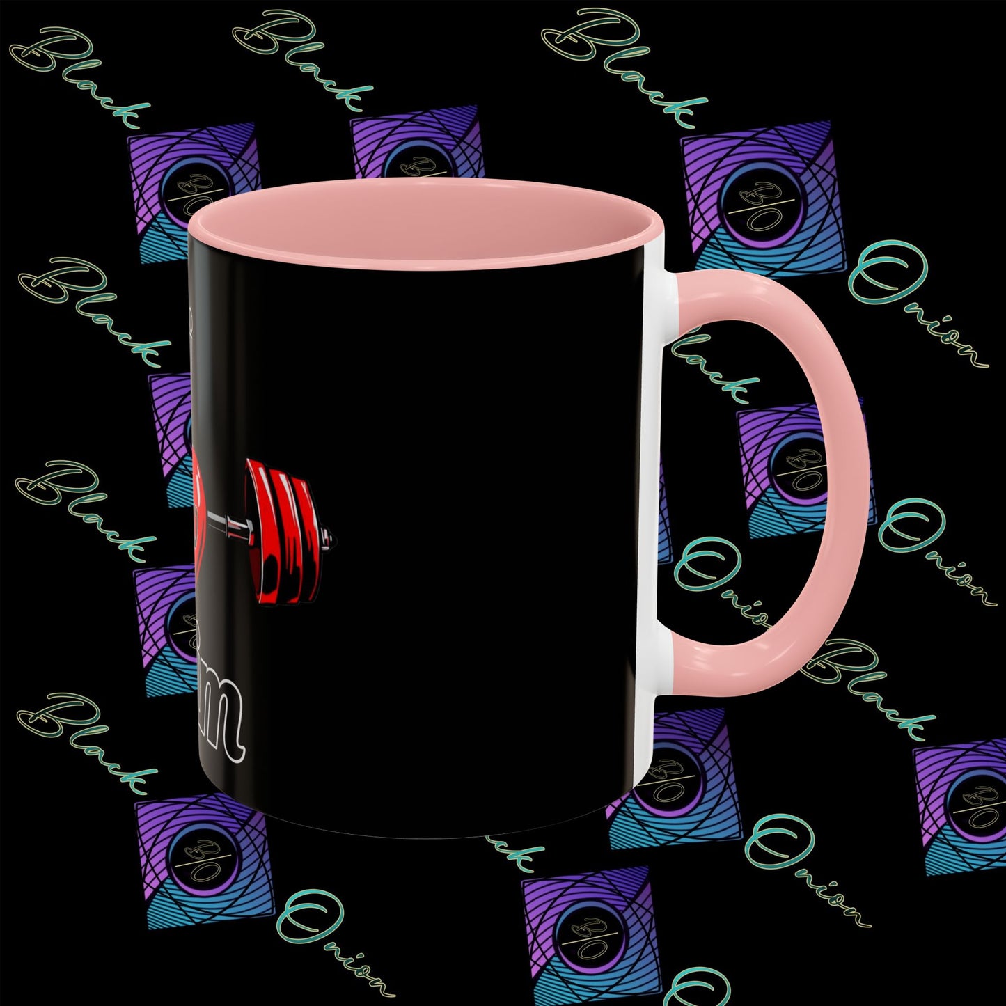 BlackOnion Coffee Mug - 11oz with Workout Motif ‘ÁjjLávDzsi’🔥💪🫵