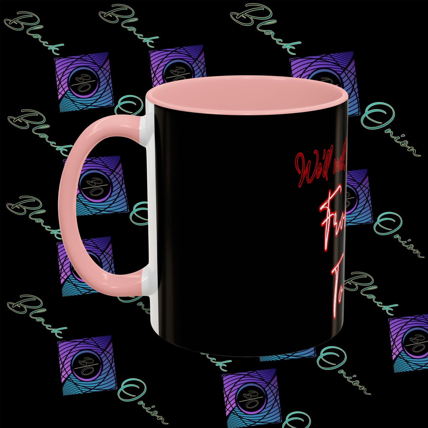 BlackOnion Coffee Mug Serial 2 with Workout Motif ‘ We’ll walk this road together’🫵🔥💪
