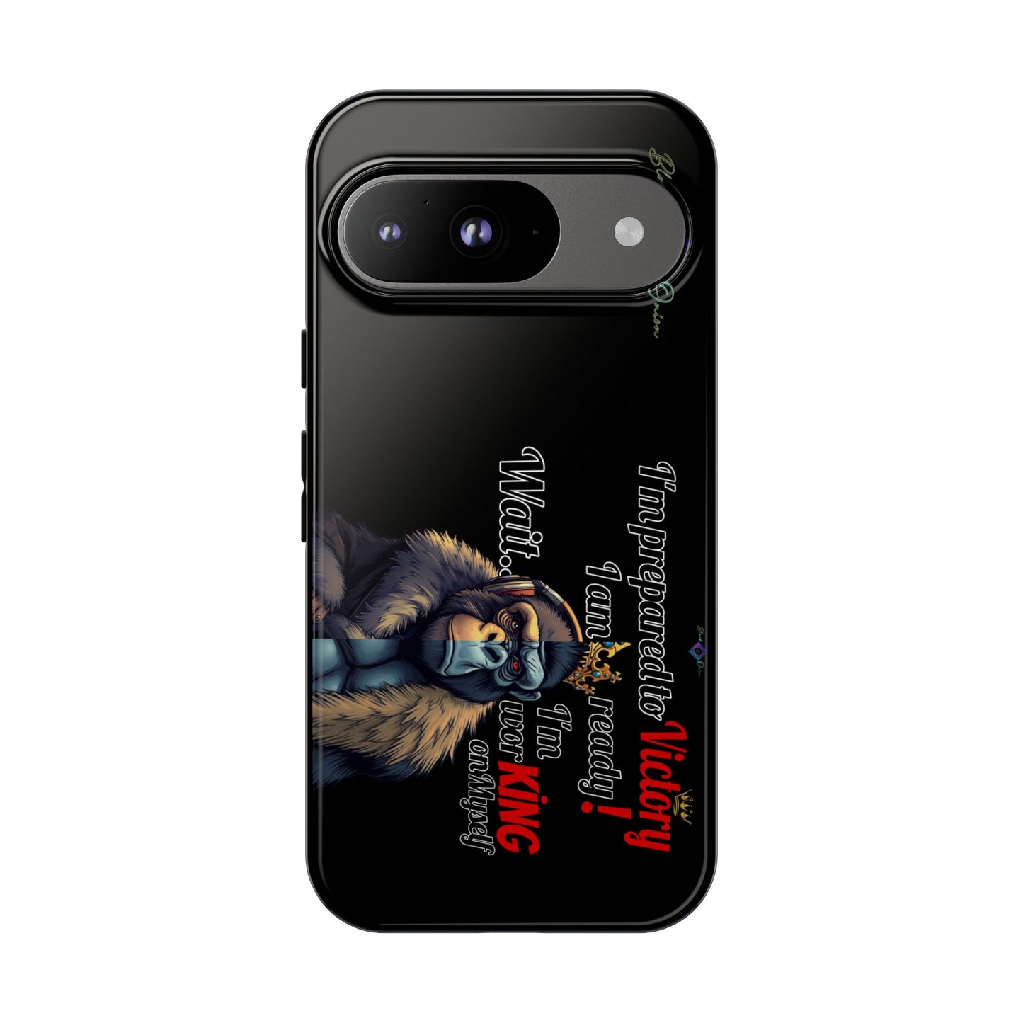 BlackOnion Brand New Phone Case - with Motivational Workout Motif’Victory 👑‘💪🔥🫵