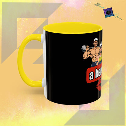 BlackOnion Coffee Mug - 11oz with Workout Motif ‘Az igazi férfi’🔥💪🫵