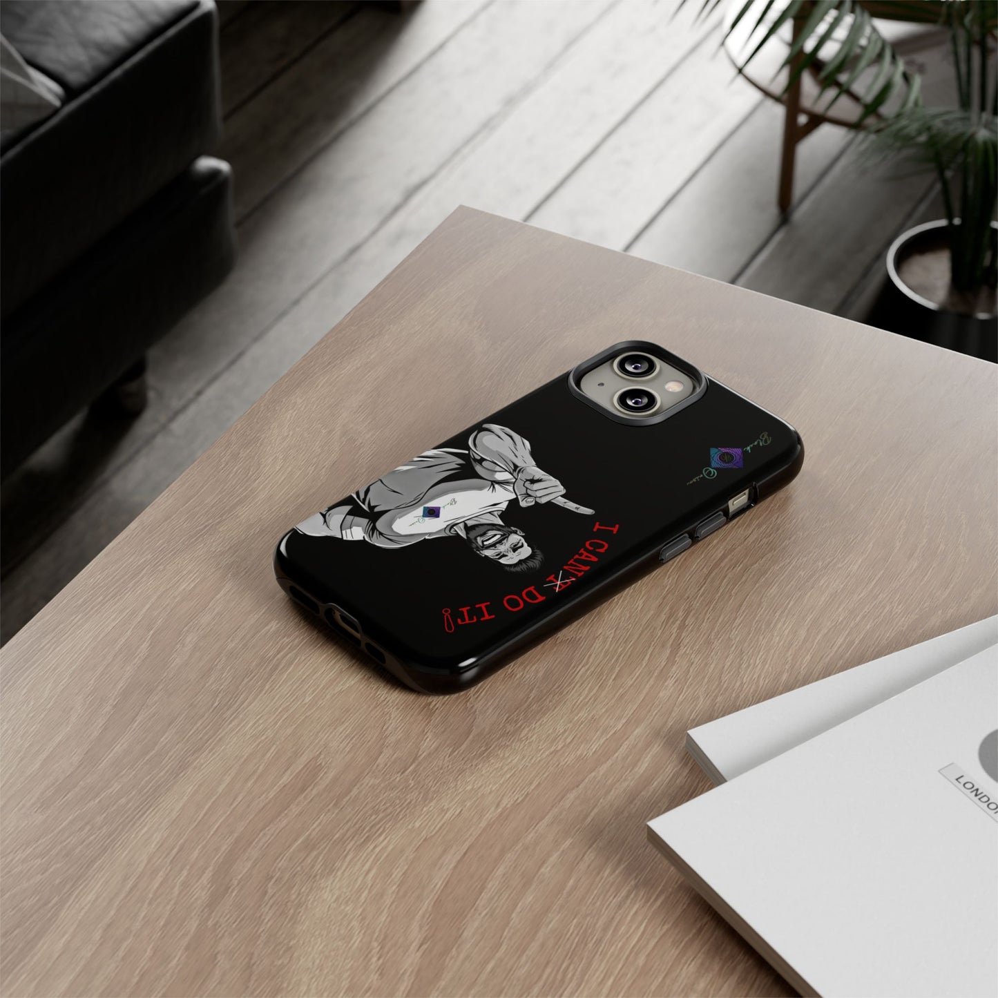 BlackOnion Brand New Phone Case - with Motivational Workout Motif’I Can Do It ‘💪🔥🫵