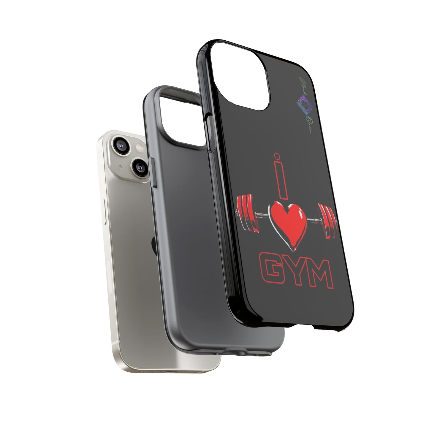 BlackOnion Brand New Phone Case - with Motivational Workout Motif’I Love Gym ‘💪🔥🫵