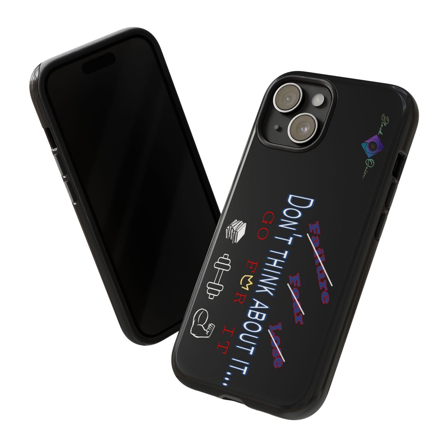 BlackOnion Brand New Phone Case - with Motivational Workout Motif’Don’t think ‘💪🔥🫵