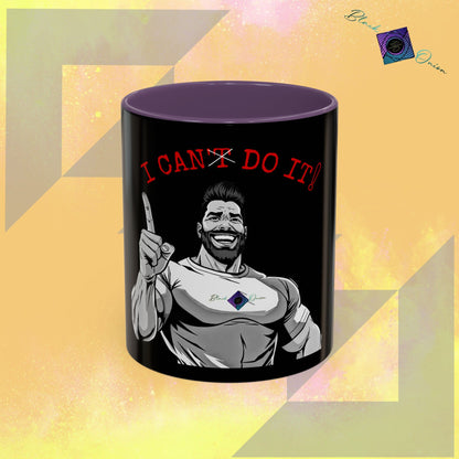 BlackOnion Coffee Mug 2 with Workout Motif ‘I Can Do It V2’🫵🔥💪