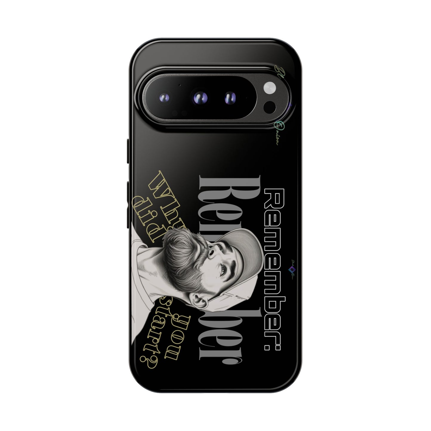 BlackOnion Brand New Phone Case - with Motivational Workout Motif’Remember ‘💪🔥🫵