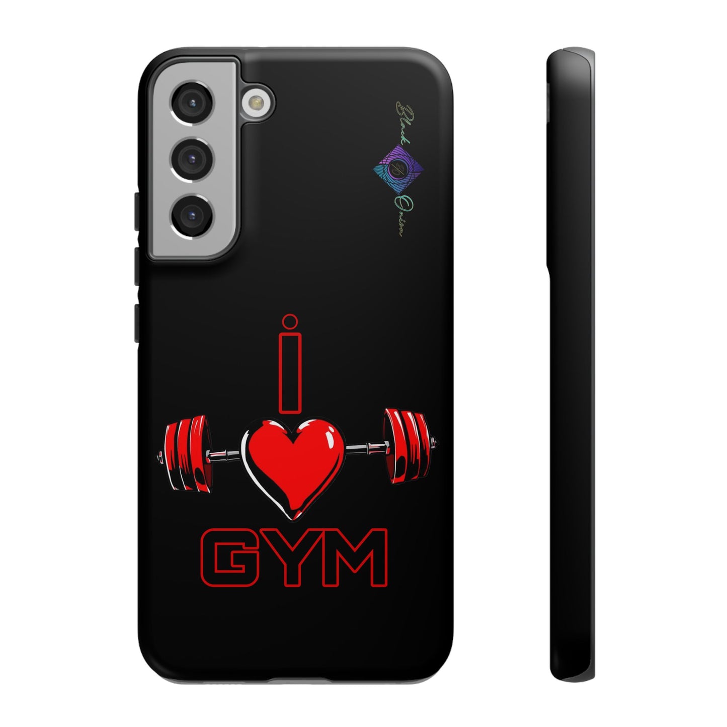 BlackOnion Brand New Phone Case - with Motivational Workout Motif’I Love Gym ‘💪🔥🫵