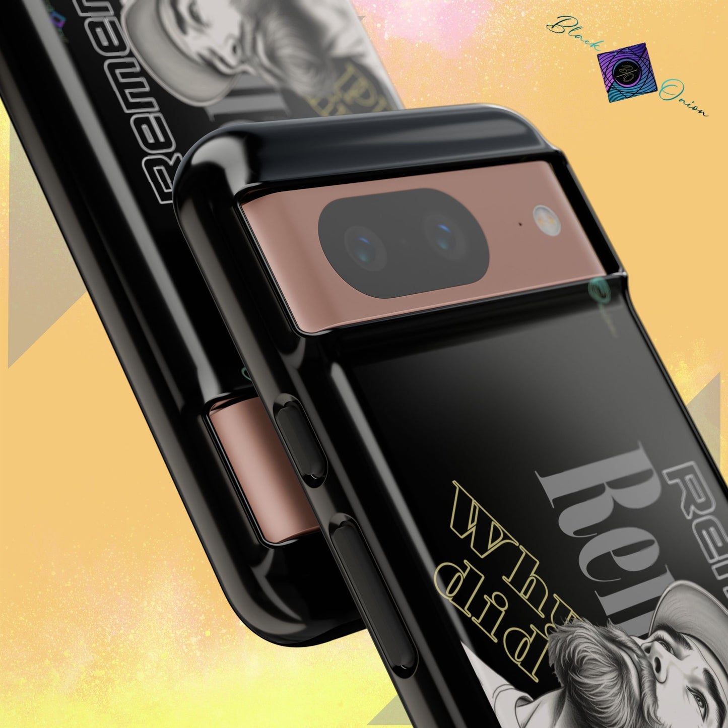 BlackOnion Brand New Phone Case - with Motivational Workout Motif’Remember ‘💪🔥🫵