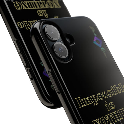 BlackOnion Brand New Phone Case - with Motivational Workout Motif ’Impossible ‘💪🔥🫵