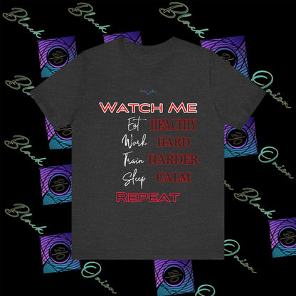 BlackOnion "Watch Me" T-Shirt with Workout Motif 💪🔥