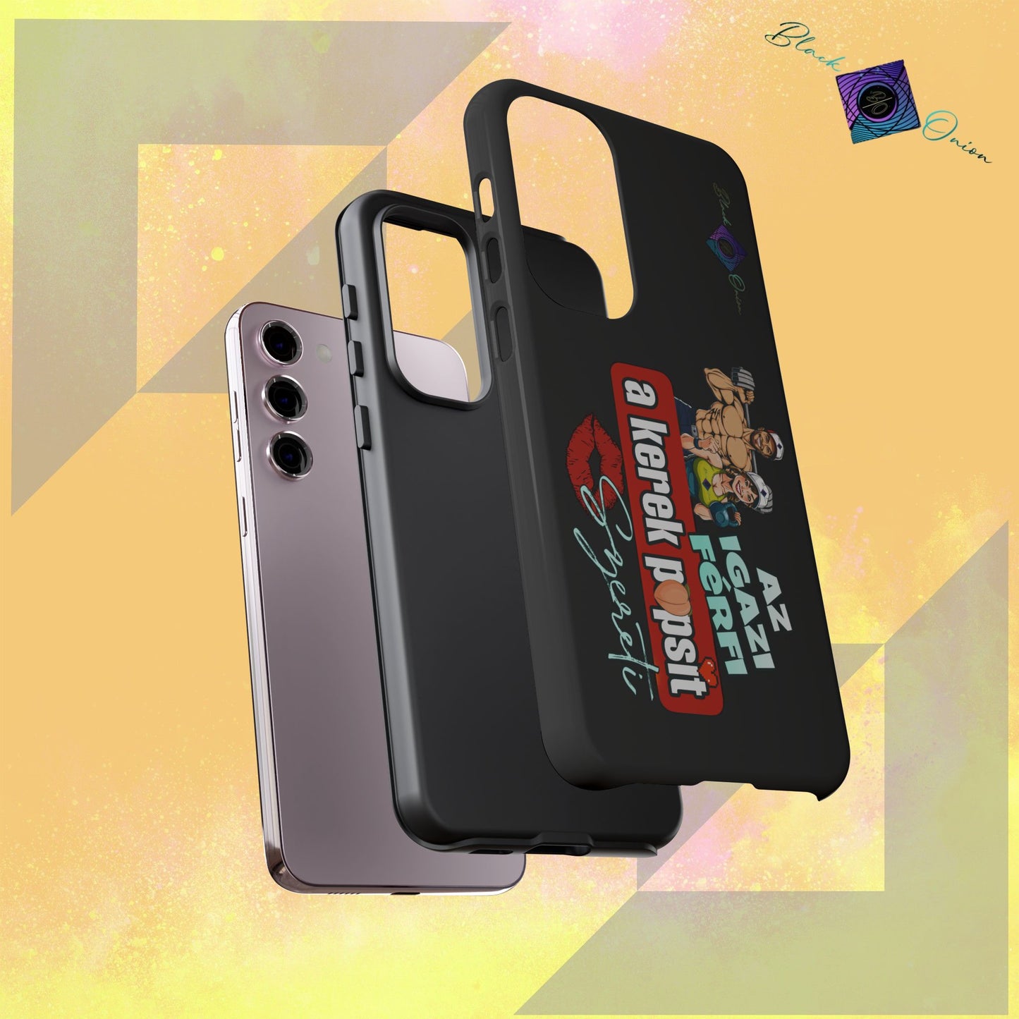 BlackOnion Brand New Phone Case - with Motivational Workout Motif ‘Az igazi férfi ‘💪🔥🫵