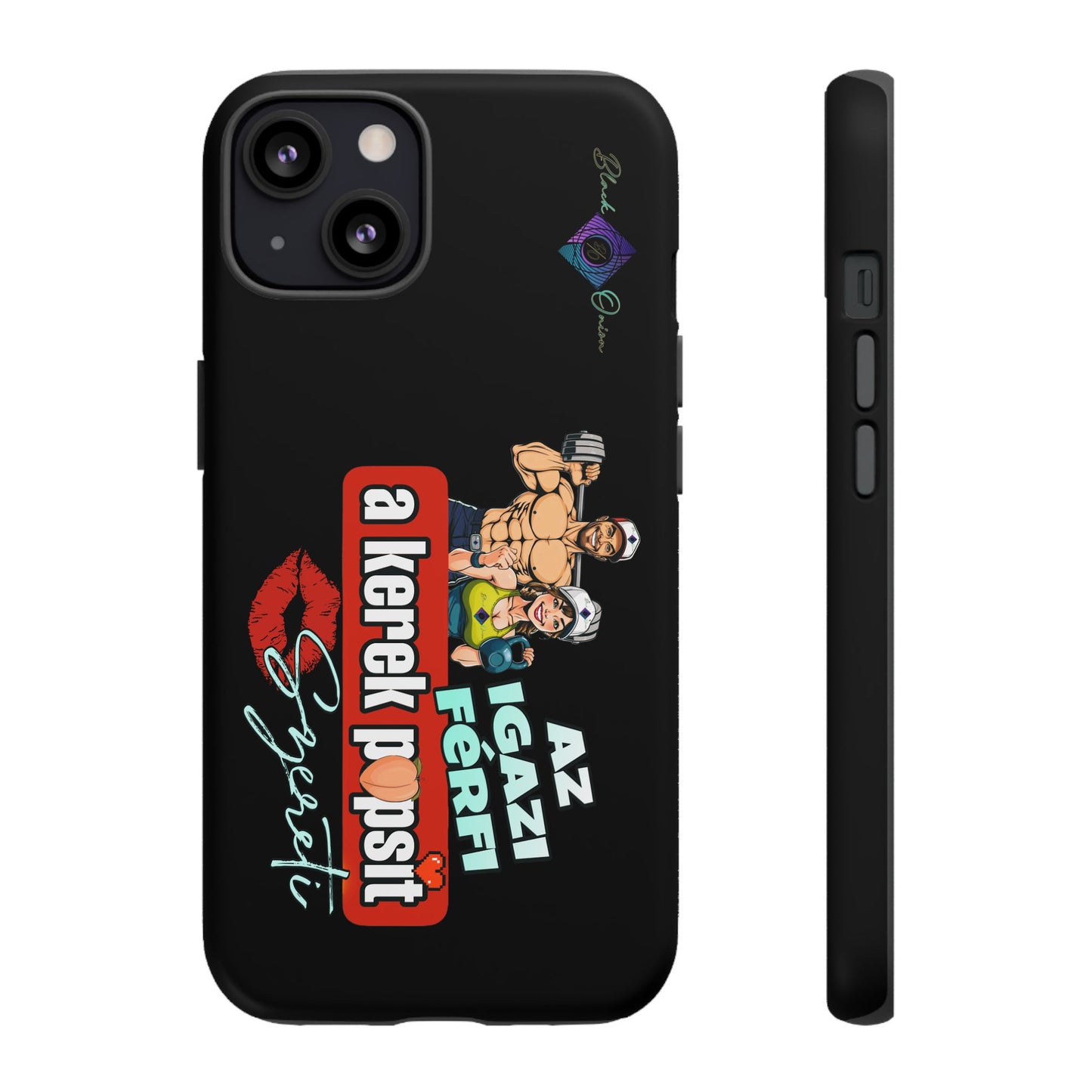 BlackOnion Brand New Phone Case - with Motivational Workout Motif ‘Az igazi férfi ‘💪🔥🫵